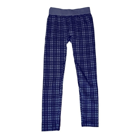 JESSICA Simpson Plaid Pattern Grey Leggings Size Small - Picture 1 of 3